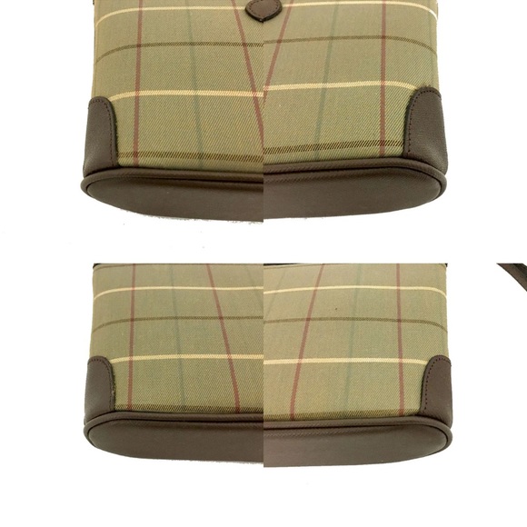 Authentic Burberrys Check Canvas Cosmetic Pouch Bag EUC - Picture 9 of 9